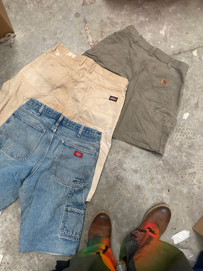 BOX VINTAGE - X25 SHORT CARHARTT & DICKIES [GRADE A & B]